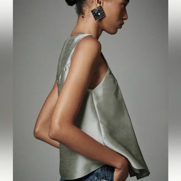 NWT Anthropologie Mare Mare Swing Tank Mint Green  XS - Picture 3 of 8